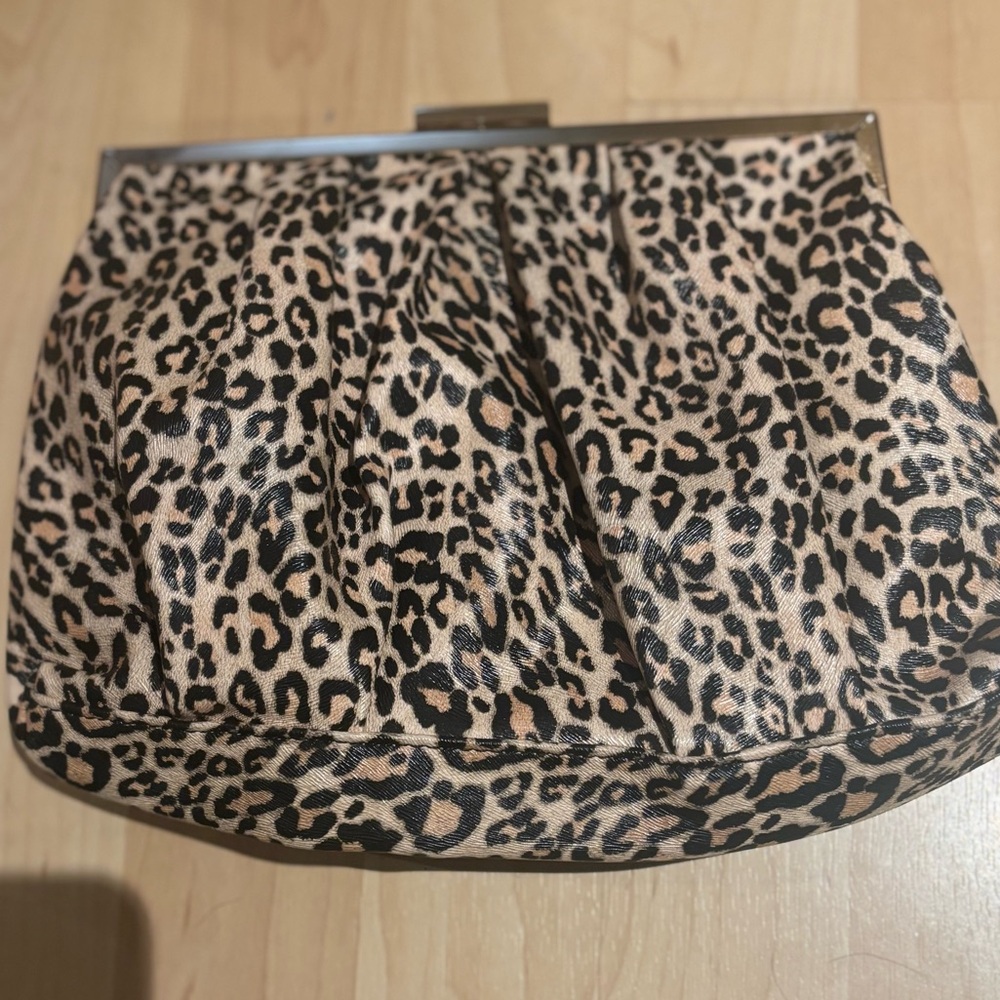 Leopard Print Clutch Bag